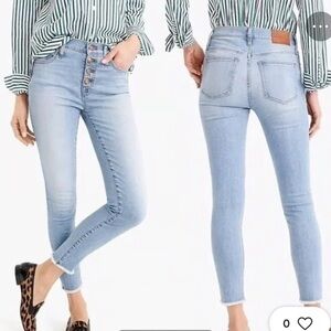 J.Crew ECO 9” High-Rise‎ Toothpick Jeans, size 30 NWT